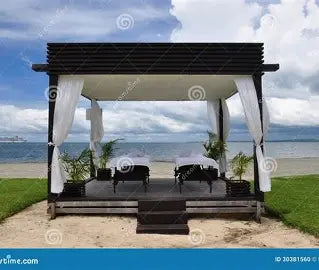 Masaje en pareja al aire libre